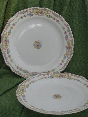 photo of Mt. Clemens pottery Mount Clemens Mildred, 10 inch china dinner plates #1