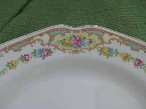 photo of Mt. Clemens pottery Mount Clemens Mildred, 10 inch china dinner plates #3