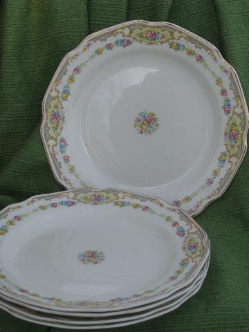 photo of Mt. Clemens pottery Mount Clemens Mildred, 10 inch china dinner plates #1