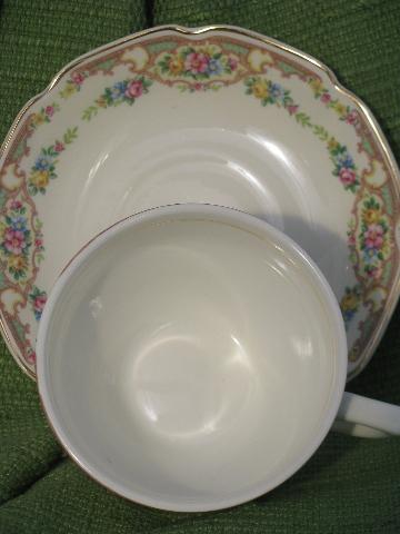 photo of Mt. Clemens pottery Mount Clemens Mildred, 6 cup and saucer sets #3