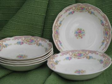catalog photo of Mt. Clemens pottery Mount Clemens Mildred, lot 4 china fruit bowls