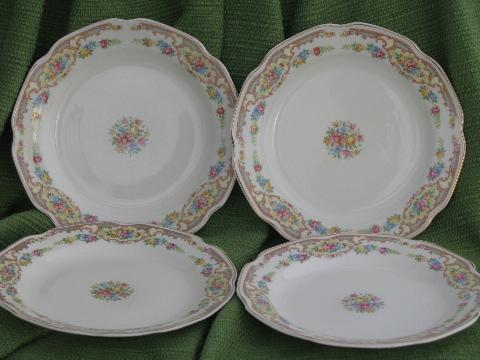 photo of Mt. Clemens pottery Mount Clemens Mildred, lot 4 china salad plates #1