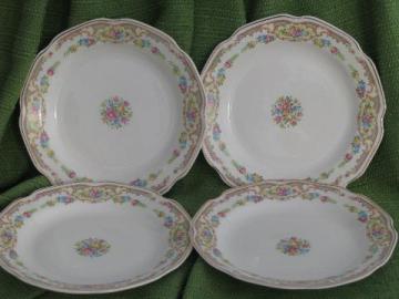 catalog photo of Mt. Clemens pottery Mount Clemens Mildred, lot 4 china salad plates