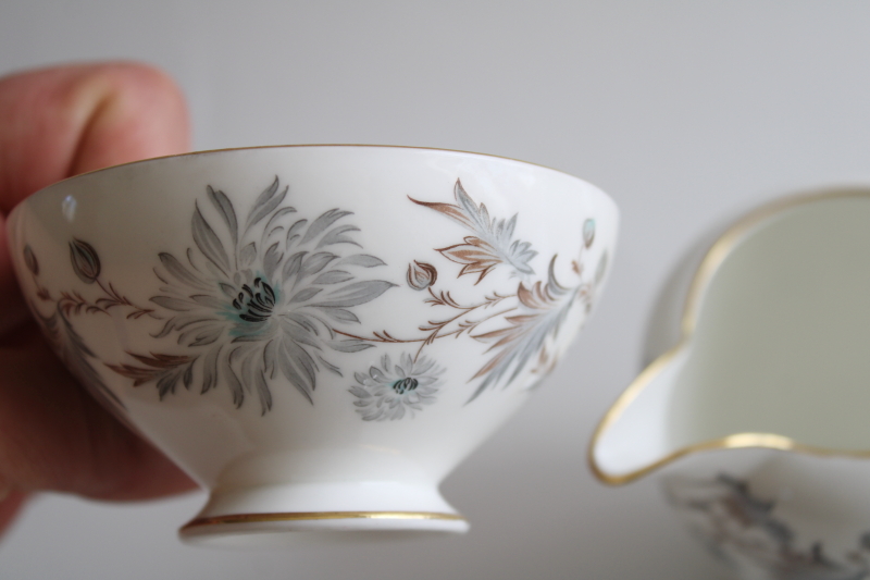 photo of My Fair Lady pattern vintage Coalport tea set, mini teapot, cream & sugar English bone china #2