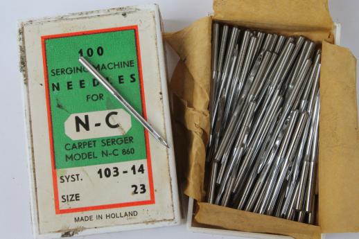 photo of NC carpet binding machine needles, N-C 103-14, 17-9, 123-14 new old stock  #3