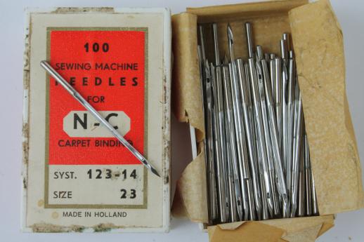 photo of NC carpet binding machine needles, N-C 103-14, 17-9, 123-14 new old stock  #4