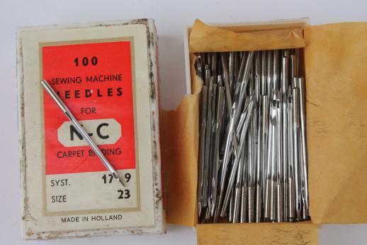photo of NC carpet binding machine needles, N-C 103-14, 17-9, 123-14 new old stock  #5