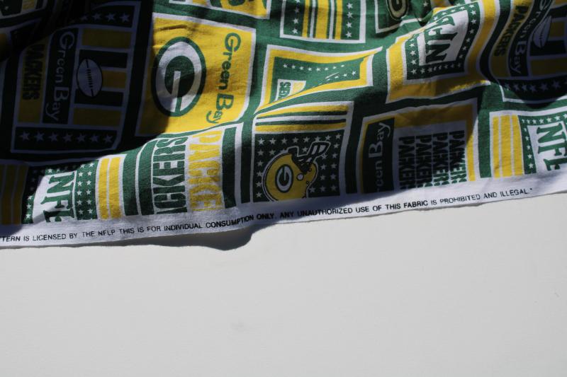 photo of NFL Green Bay Packers print cotton fabric for sports fan gear, craft sewing #4