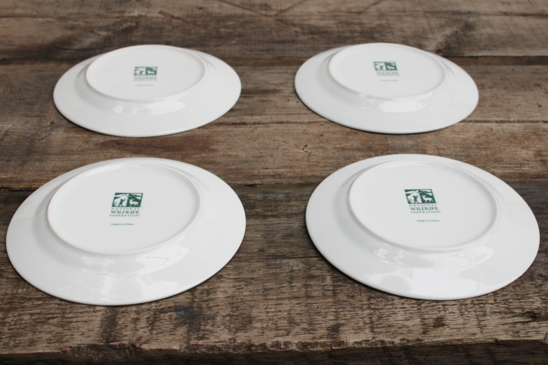 photo of National Wildlife Federation ceramic plates different owls natural history bird species #3