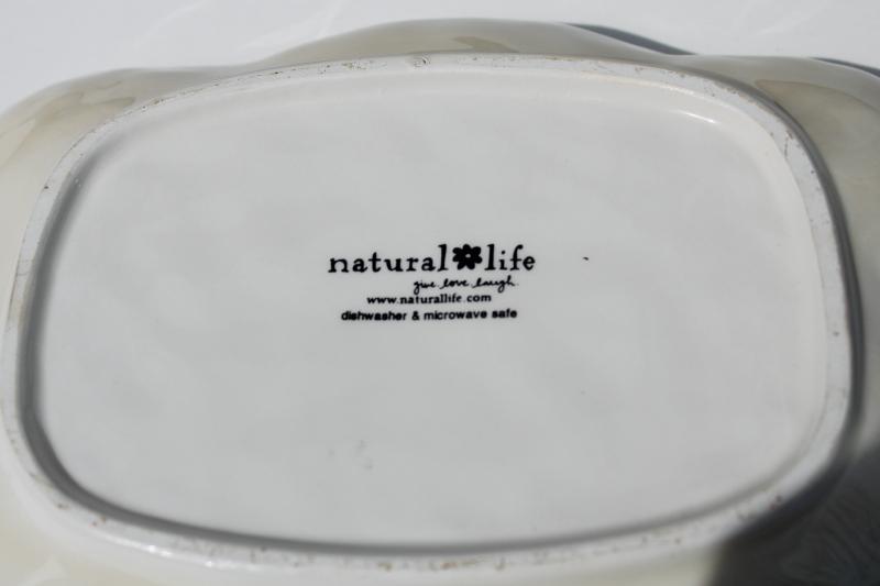 photo of Natural Life painted ceramic tray w/ well wishes motto - more blessings, less troubles  #3