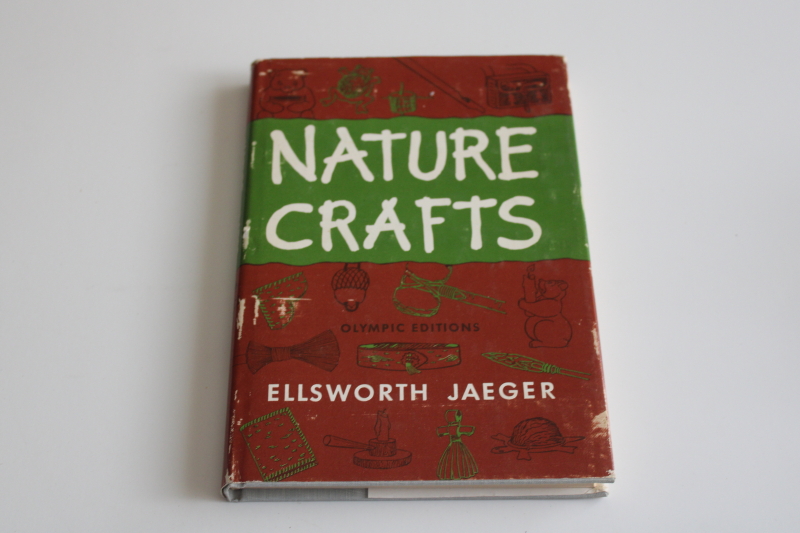 photo of Nature Crafts, vintage book 50s 60s camp craft rustic woods wilderness camping skills  #1