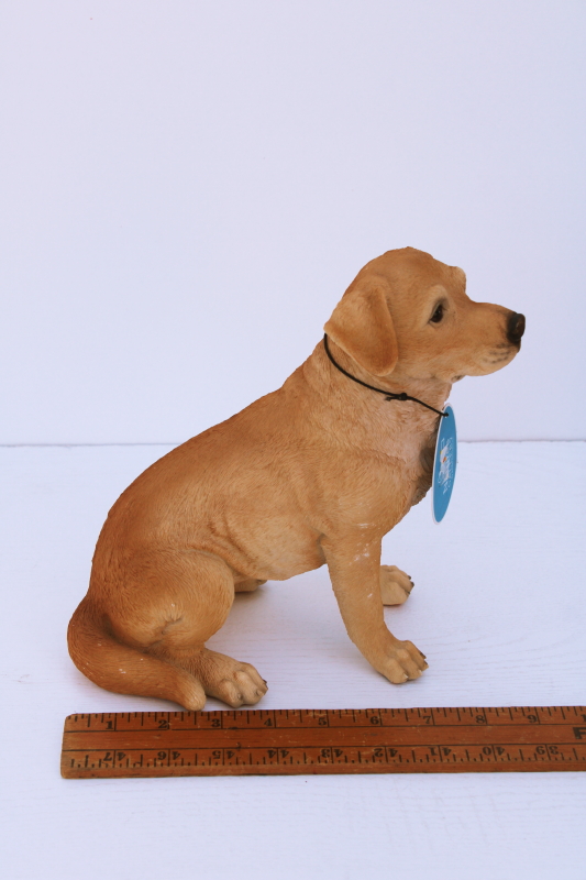 photo of Natures Gallery HotAnt resin plastic dog large figurine Golden Labrador garden art statue lawn ornament #3