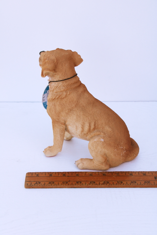 photo of Natures Gallery HotAnt resin plastic dog large figurine Golden Labrador garden art statue lawn ornament #4