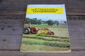 New Holland farm equipment agricultural guide & catalog Haymaker handbook 1960s vintage 