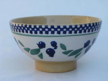 catalog photo of Nicholas Mosse - Ireland, blueberry bowl, Irish yellow ware pottery