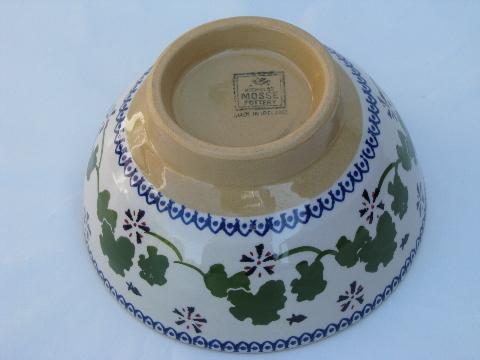 photo of Nicholas Mosse - Ireland, geranium bowl, Irish yellow ware pottery #3