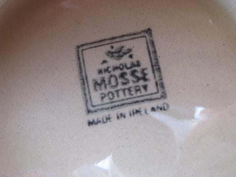 photo of Nicholas Mosse - Ireland, large pansy bowl, Irish yellow ware pottery #4