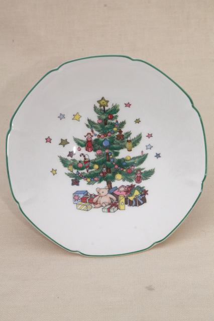 photo of Nikko Japan Happy Holidays Christmas tree china candy dish or small compote #2