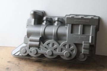 catalog photo of Nordic Ware cake pan train engine locomotive, novelty baking pan 