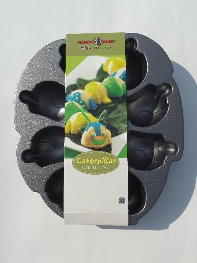 photo of Nordic Ware cakelet caterpillar cake pan, never used non-stick aluminum #1