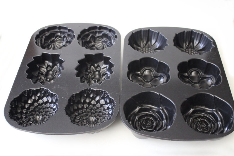 photo of Nordic Ware flowers cakelet pans, mini cakes different florals wedding or Motherâ€™s day #4