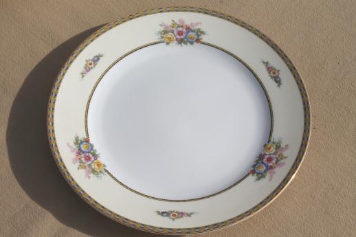 photo of Noritake Juanita set of 10 dinner plates, vintage M mark Noritake china #5