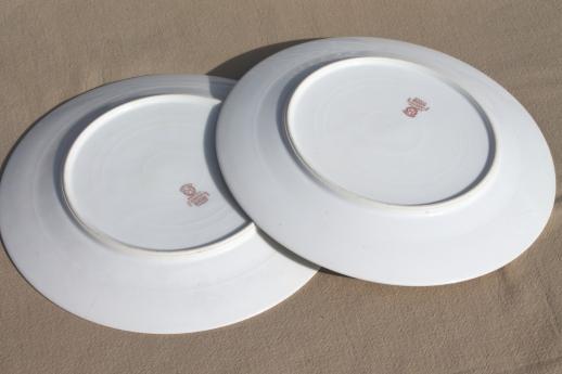 photo of Noritake Juanita set of 10 dinner plates, vintage M mark Noritake china #7