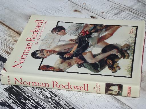 photo of Norman Rockwell 332 magazine covers, vintage frameable art prints #1