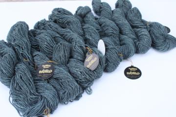 catalog photo of Noro Cash Iroha silk lambswool cashmere yarn dark slate grey, 320 grams eight hanks hand dyed yarn 
