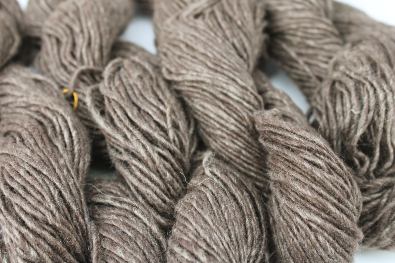 photo of Noro Cash Iroha silk lambswool cashmere yarn deep heather brown, 320 grams eight hanks hand dyed yarn  #3