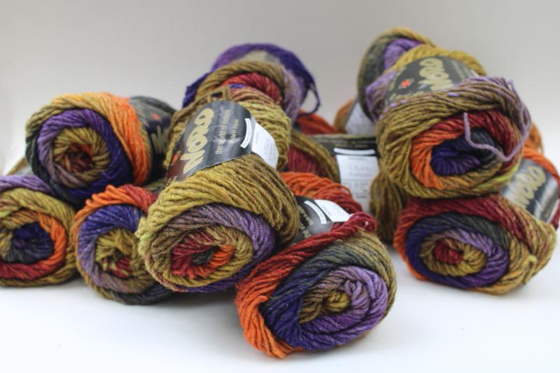 photo of Noro Japan World of Nature pure wool yarn fall colors hand dyed look 12 skeins #2