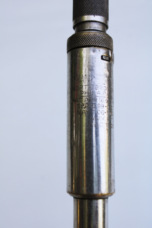 photo of North Bros Yankee screwdriver Number 130A , 1920s vintage hand tool w/ nice old engraved name, patents  #2
