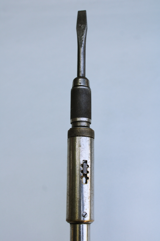 photo of North Bros Yankee screwdriver Number 130A , 1920s vintage hand tool w/ nice old engraved name, patents  #4