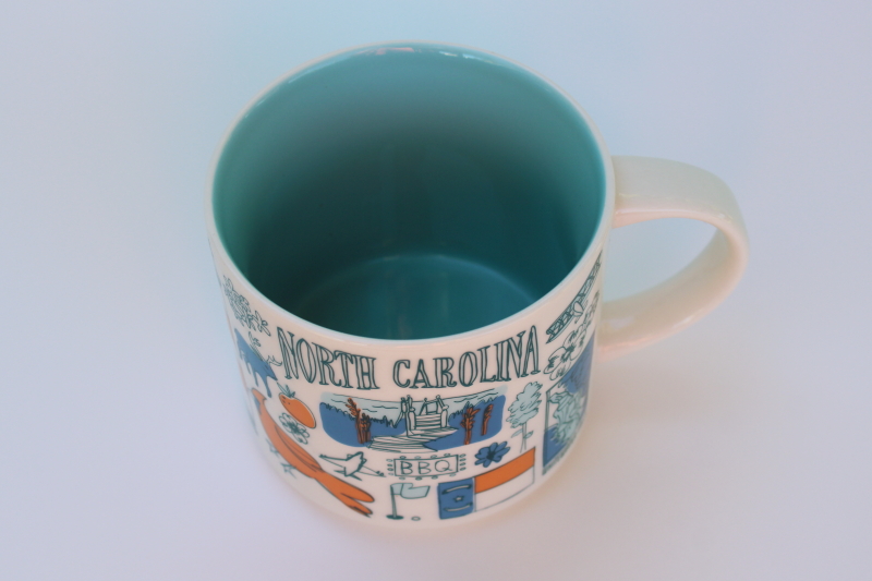 photo of North Carolina Starbucks Been There mug with label, never used  #1