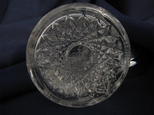 photo of Nucut star pattern, vintage Imperial glass sugar shaker caster castor? #3