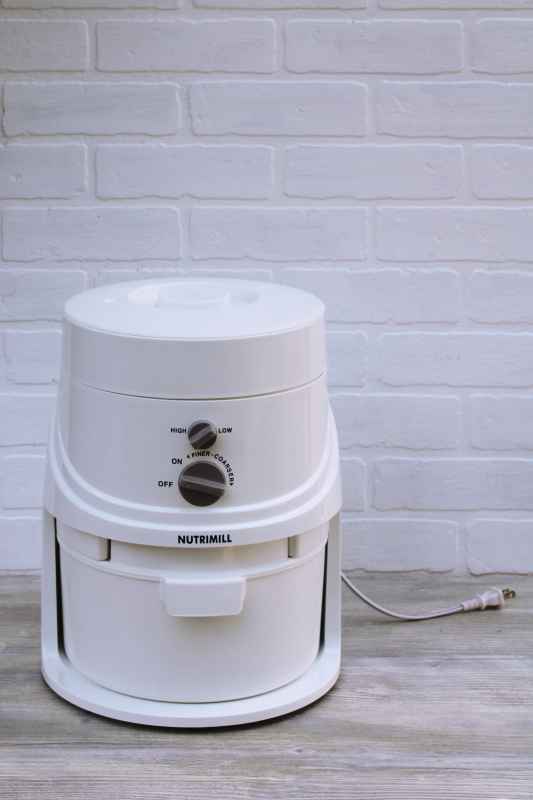 photo of Nutrimill Classic electric grain mill complete and working, clean gently used #1