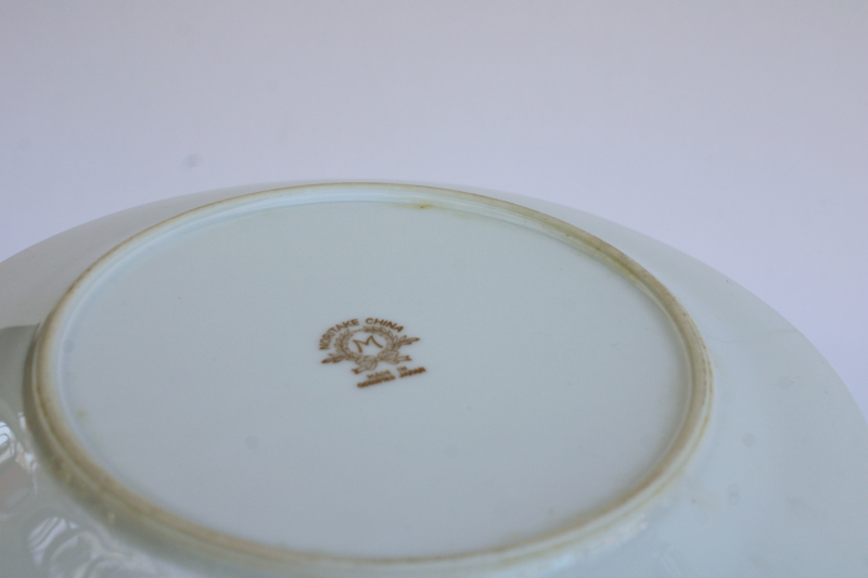 photo of Occupied Japan vintage Noritake china Goldana pattern hand painted gold salad or dessert plates set of 8 #6