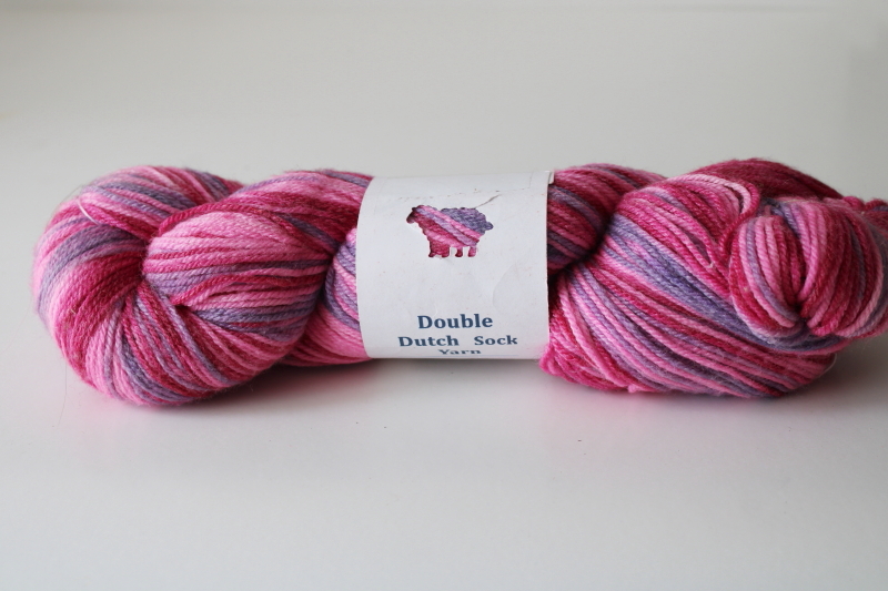 photo of Ogle double dutch sock yarn 4 ounces merino wool bamboo nylon pinks & lavender  #1