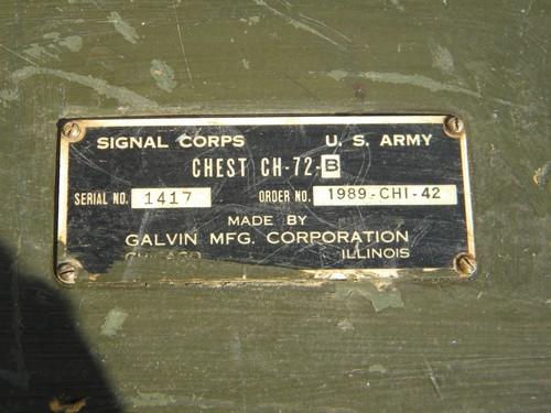 photo of Old WWII US Army Signal Corps wood dovetailed instrument chest #6