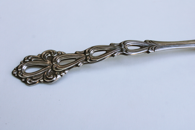 photo of Oneida Chandelier pattern stainless gravy ladle, 1980s vintage  #2
