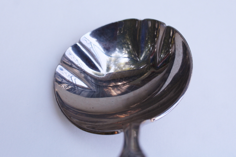photo of Oneida Chandelier pattern stainless gravy ladle, 1980s vintage  #3