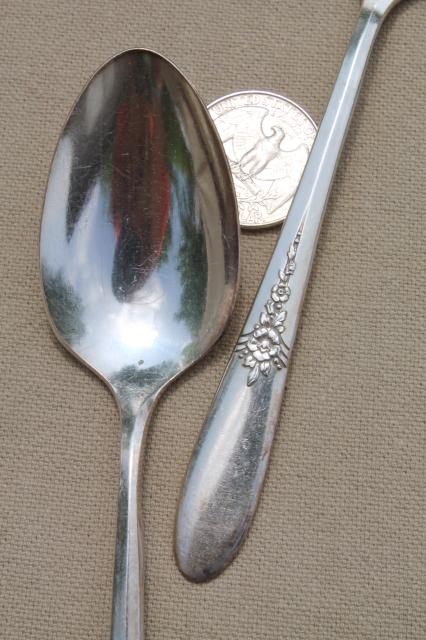 photo of Oneida Community silver Tudor plate Fantasy pattern silverware, 1940s vintage flatware #18