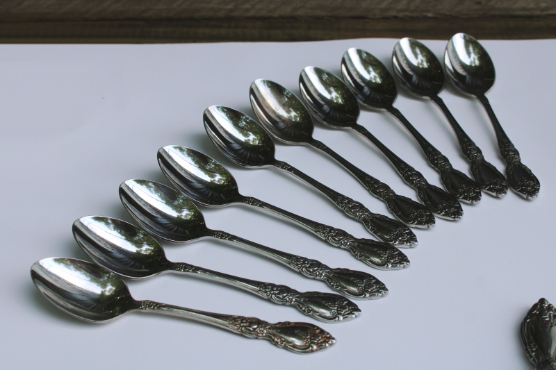 photo of Oneida President stainless flatware set 60 pieces, service for 10 plus extras and serving pieces  #5