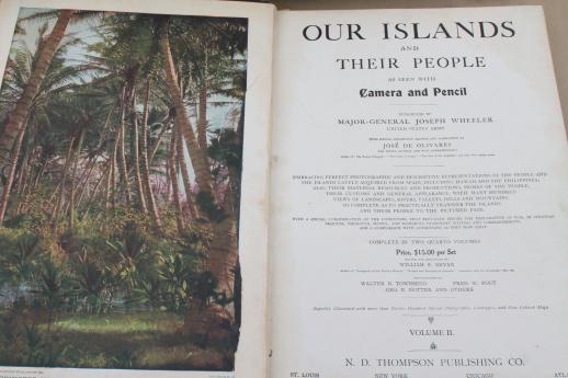 photo of Our Islands & Their People vintage 1899, antique photos of Cuba, Hawaii etc. #10