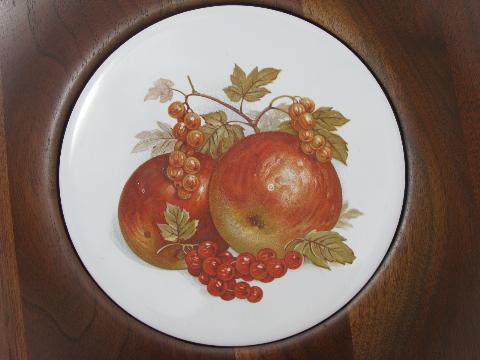 photo of Ozarks walnut wood cheese and fruit serving plate tray #2