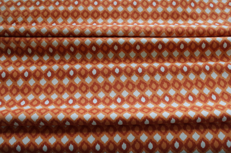 photo of PK Lifestyles decorator cotton fabric 7 plus yards, Cirque Spice adobe orange screen print #1