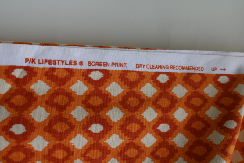 photo of PK Lifestyles decorator cotton fabric 7 plus yards, Cirque Spice adobe orange screen print #2