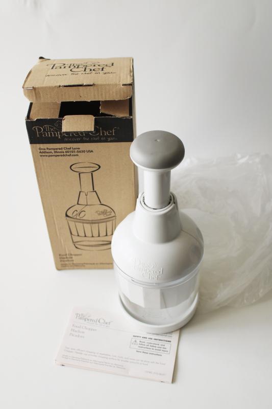 photo of Pampered Chef food chopper & manual unused in original box #1