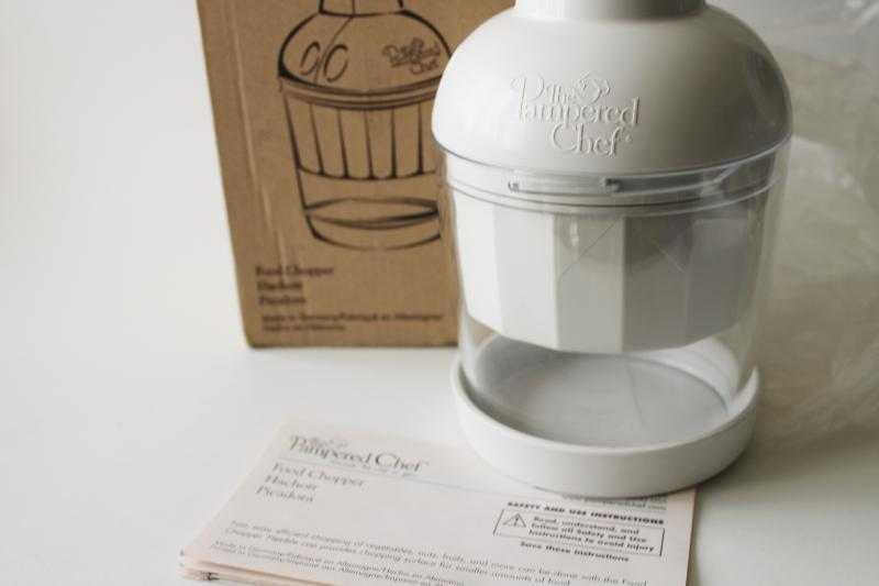 photo of Pampered Chef food chopper & manual unused in original box #2