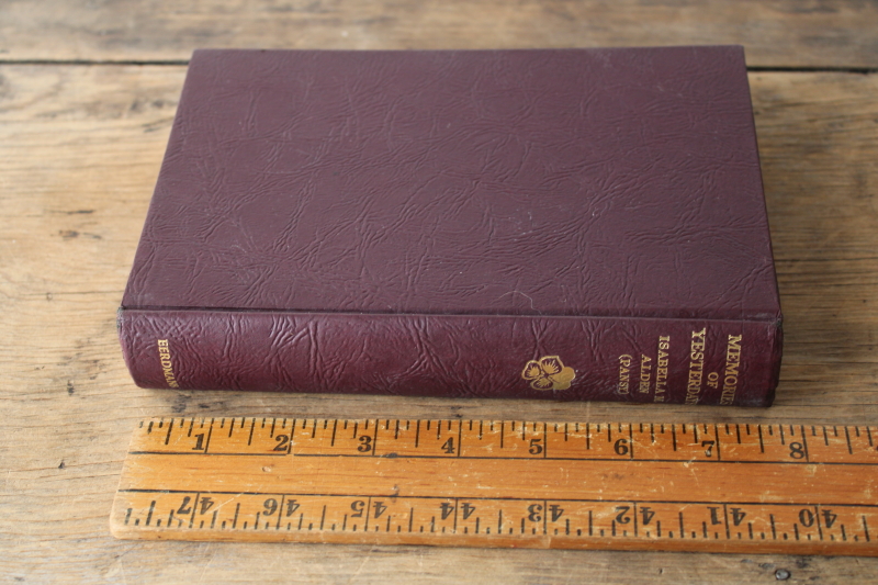 photo of Pansy cover vintage book Memories of Yesterdays 1931 Isabella MacDonald Alden, Grace Livingston Hill  #5